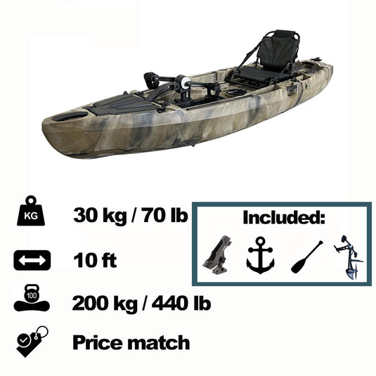 FishTrekker 10ft Pedal Kayak