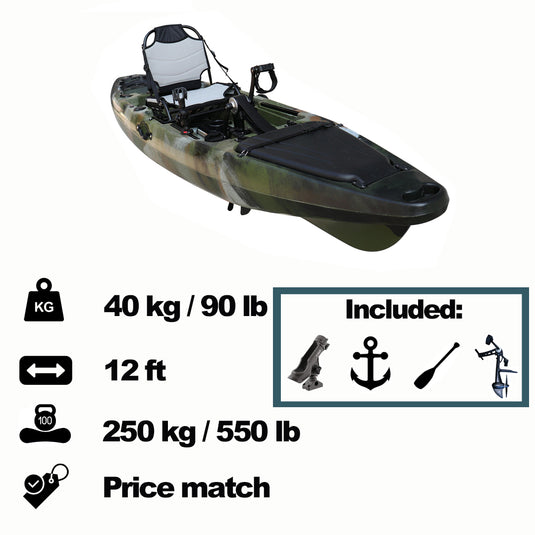 FishermanXII Pedal Kayak 12ft