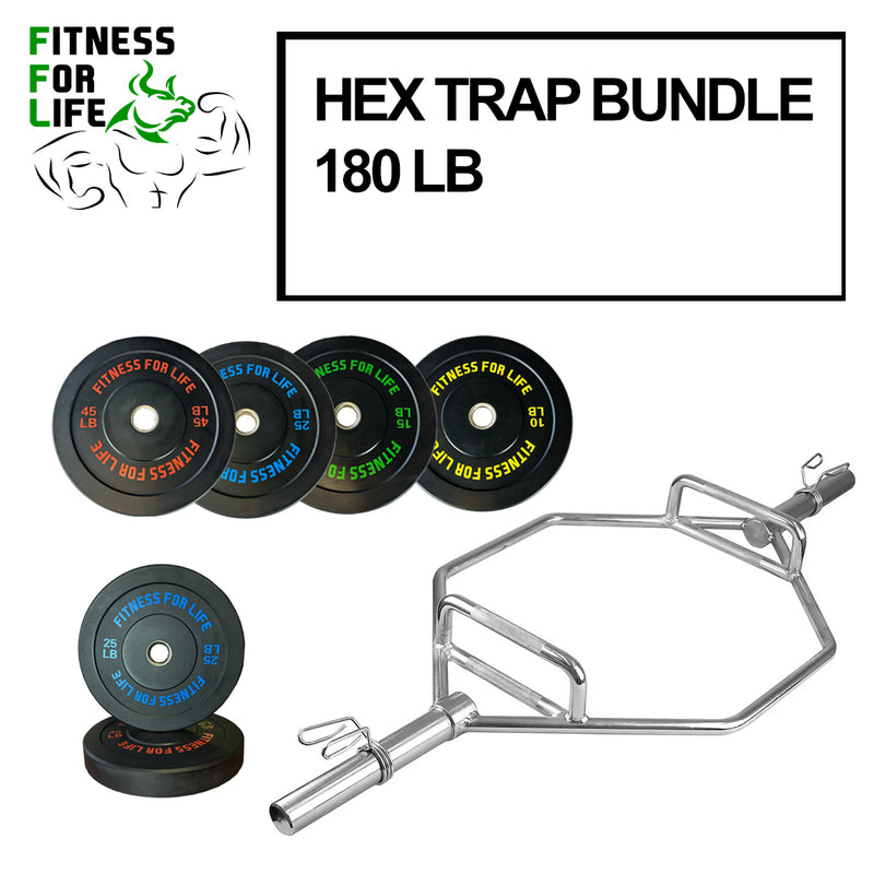 Load image into Gallery viewer, HEX Trap Bar Bundle 180 lb
