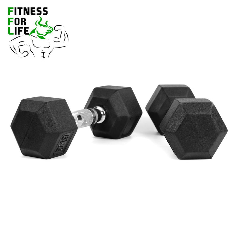 Load image into Gallery viewer, 550 lb HEX Dumbbells Set + Rack 5-60 lb
