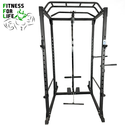 Power Rack Lat Pulldown Bundle (Metal plates)