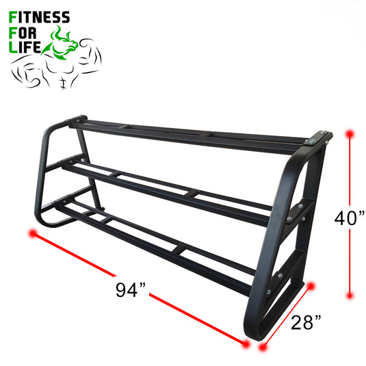 15-20 pair commercial dumbbell 3 tier rack