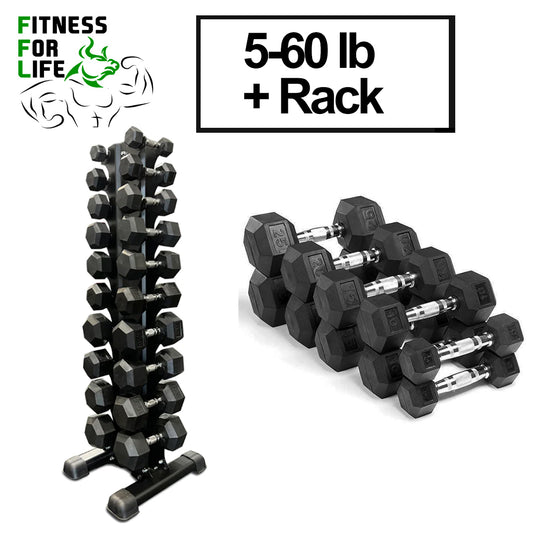 HEX Dumbbells Bundle 5-60lb