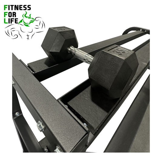 2 Tier Horizontal Heavy Duty Dumbbell Rack