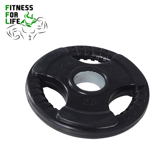 170 lb Rubber Plates Tri Grip Bundle + bar