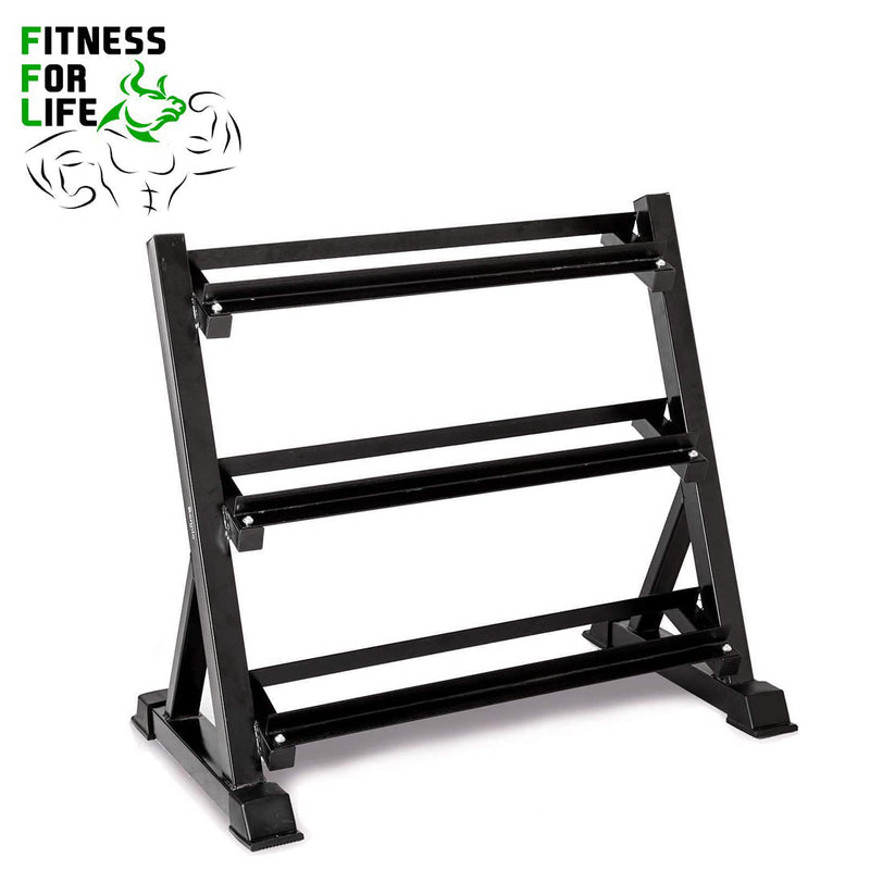 Load image into Gallery viewer, 3-Tier Dumbbell Rack Multilevel Storage ***Shipping After October 28th***
