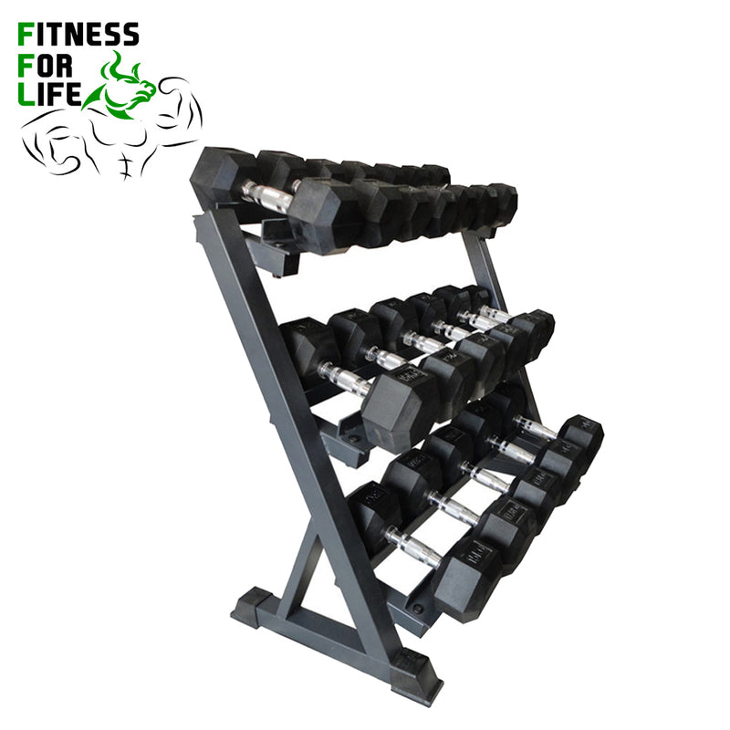 Load image into Gallery viewer, 3-Tier Dumbbell Rack Multilevel Storage ***Shipping After October 28th***
