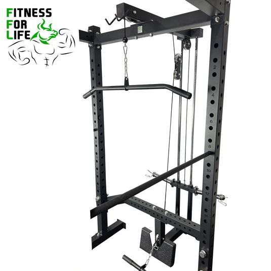 Heavy duty squat cage (3" x 3'' x 3mm) + Pulley