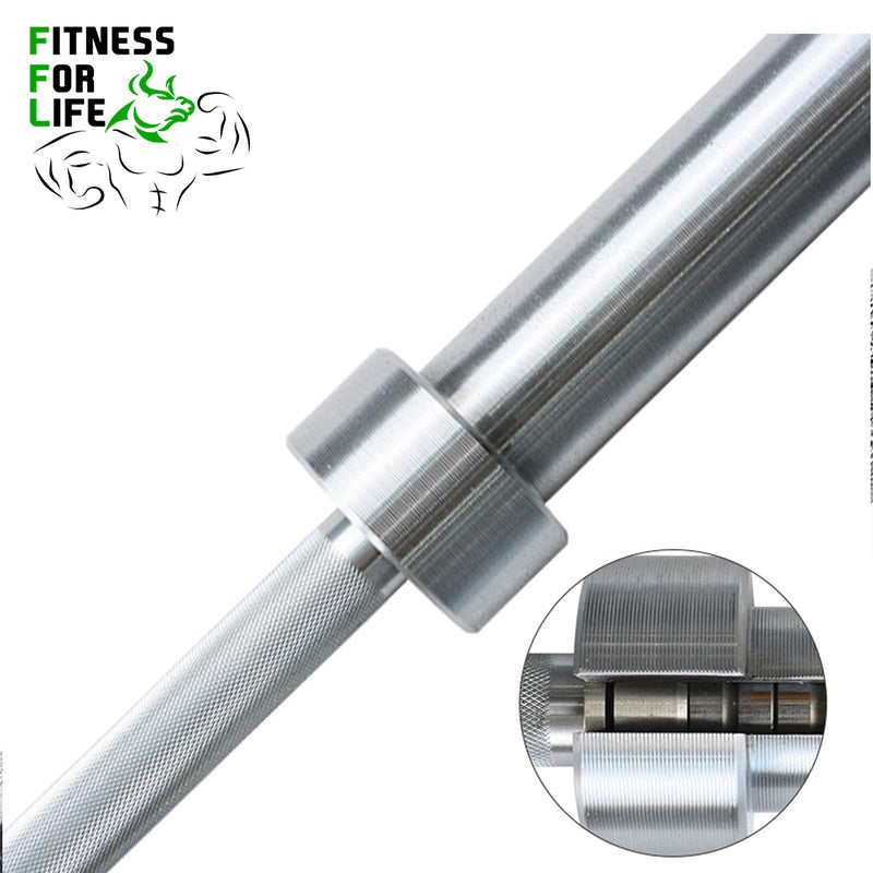 Load image into Gallery viewer, Olympic 7 ft Barbell 2&quot; Chrome, 28mm (With collars)
