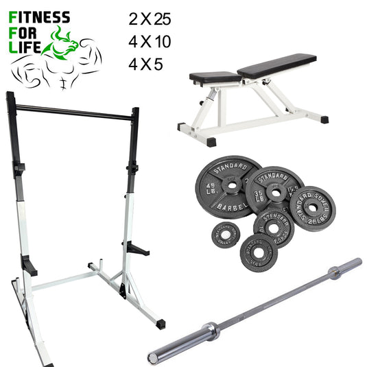 Adjustable Half Rack Bundle 110 lb