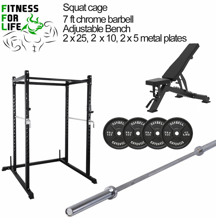 Squat Cage Bundle (Metal Plates)