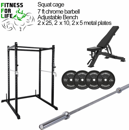 Squat Cage Bundle (Metal Plates)