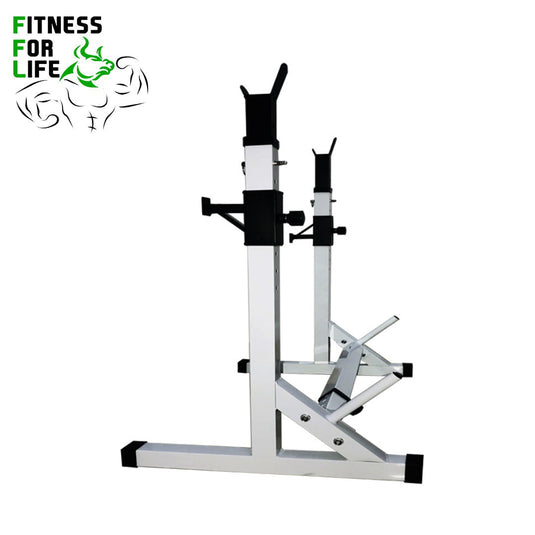 Adjustable Stand squat rack bundle ( Metal Plates )